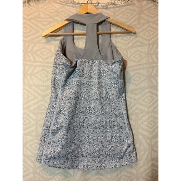 Lululemon Cool Racerback Tank Top Floral Print Yoga Workout Activewear‎ - Picture 4 of 8